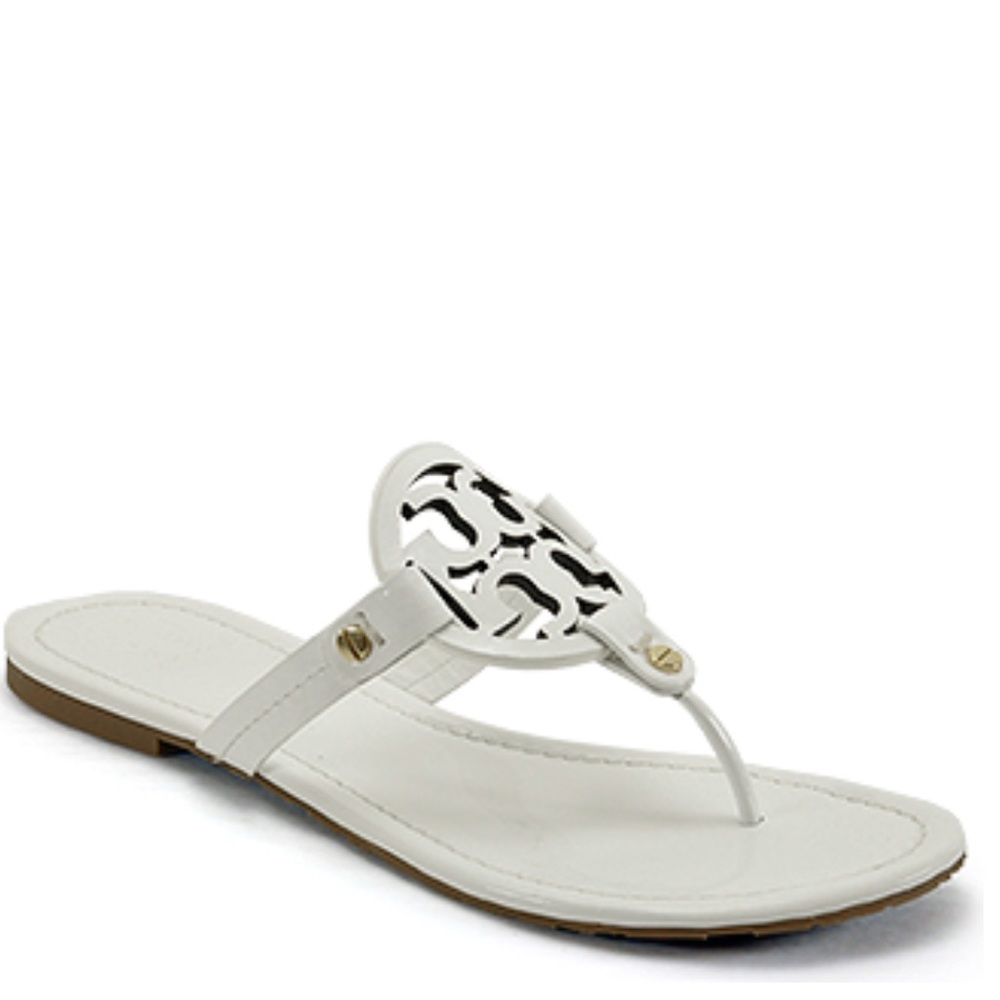 Tory Burch miller white patent leather. Sz 6